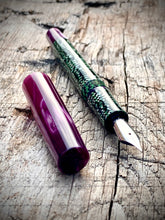 Load image into Gallery viewer, TroubleShooter Fusion 1313 Green Check Cellulose and Omas Purple