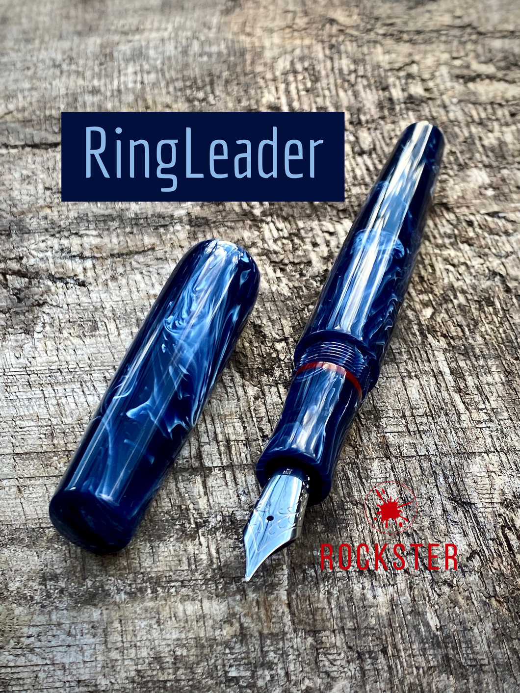 RingLeader 1315 in Omas Blue Swirl