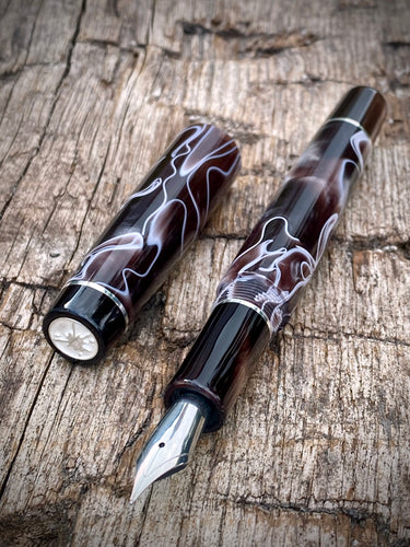 DayDreamer 1315 - Mocha Motion, Silver & Coffee Pearl Accents - Jowo