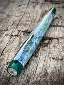 DayDreamer 1315 - Springtide Cellulose, Green & Silver Accents - Jowo