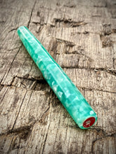 Load image into Gallery viewer, DayDreamer 1315 - Spearmint Sorbet Cellulose, Silver &amp; Red Trim - Jowo