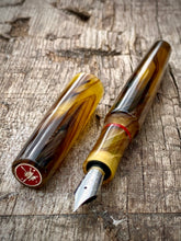 Load image into Gallery viewer, DayDreamer 1315 - Omas Amber, Silver &amp; Red Trim - Schmidt