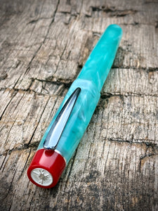 DayDreamer Hex 1315 - Coolmint Acrylic, Red & Silver Accents - Bock