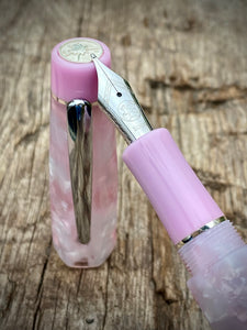 DayDreamer Hex 1315 - Frozen Sakura Cellulose, Pink & Silver Accents - Bock