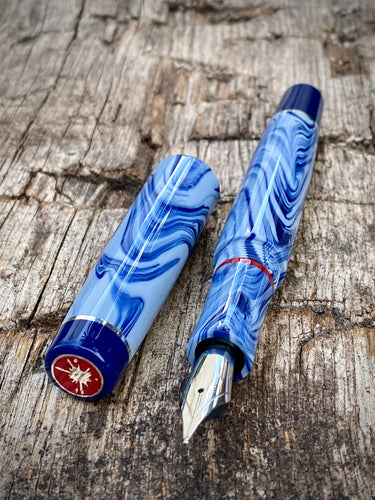 DayDreamer 1315 - Erinoid Periander, Blue & Silver Trim - Jowo