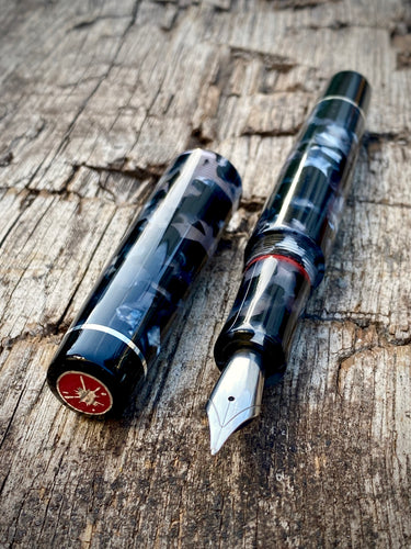 DayDreamer 1416 - Stellar Noir Cellulose, Black and Silver Accents - Jowo 6