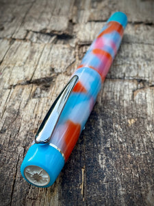 DayDreamer 1315 - Koi Clouds, Blue & Silver Accents - Jowo