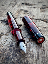 Load image into Gallery viewer, DayDreamer 1315 - Red Celluloid, Black &amp; Silver Accents - Jowo
