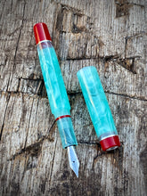 Load image into Gallery viewer, DayDreamer 1315 - Cool Mint Acrylic, Rockster Red &amp; Silver Accents - Jowo