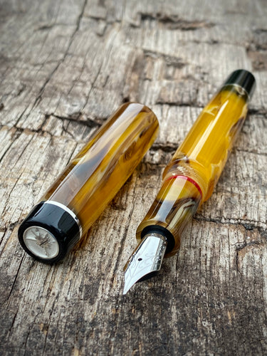 DayDreamer 1315 - Omas Amber, Silver & Black Accents - Jowo